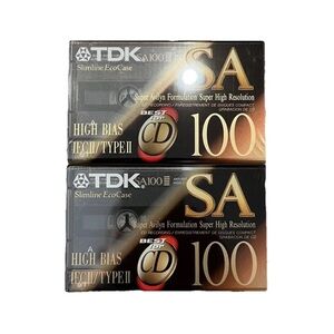 TDK SA60 High Bias Type II Audio Cassette NEW Sealed
